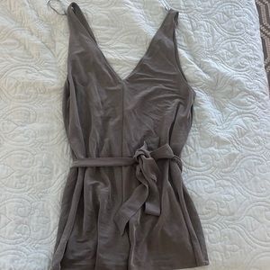 Grey Zara Cotton Romper